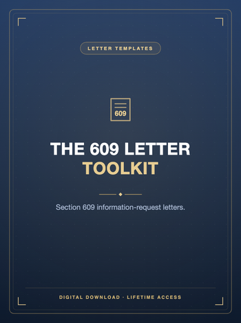 The 609 Letter Toolkit cover