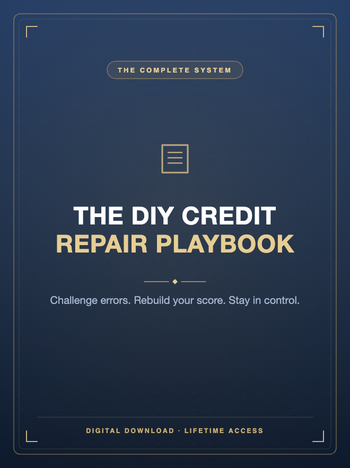 The DIY Credit Repair Playbook cover